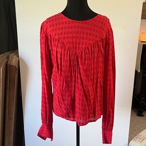 Elegant Red Blouse for Women